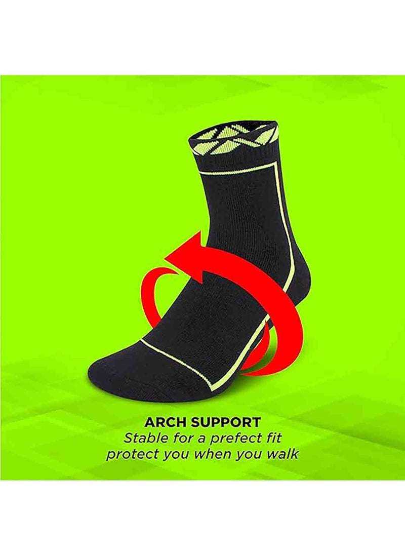 Nivia Stripes Sports Socks Ankle | Material : Cotton | Light Weight | Comfortable | Stylish | Casual | Size : One Size  - Image 4