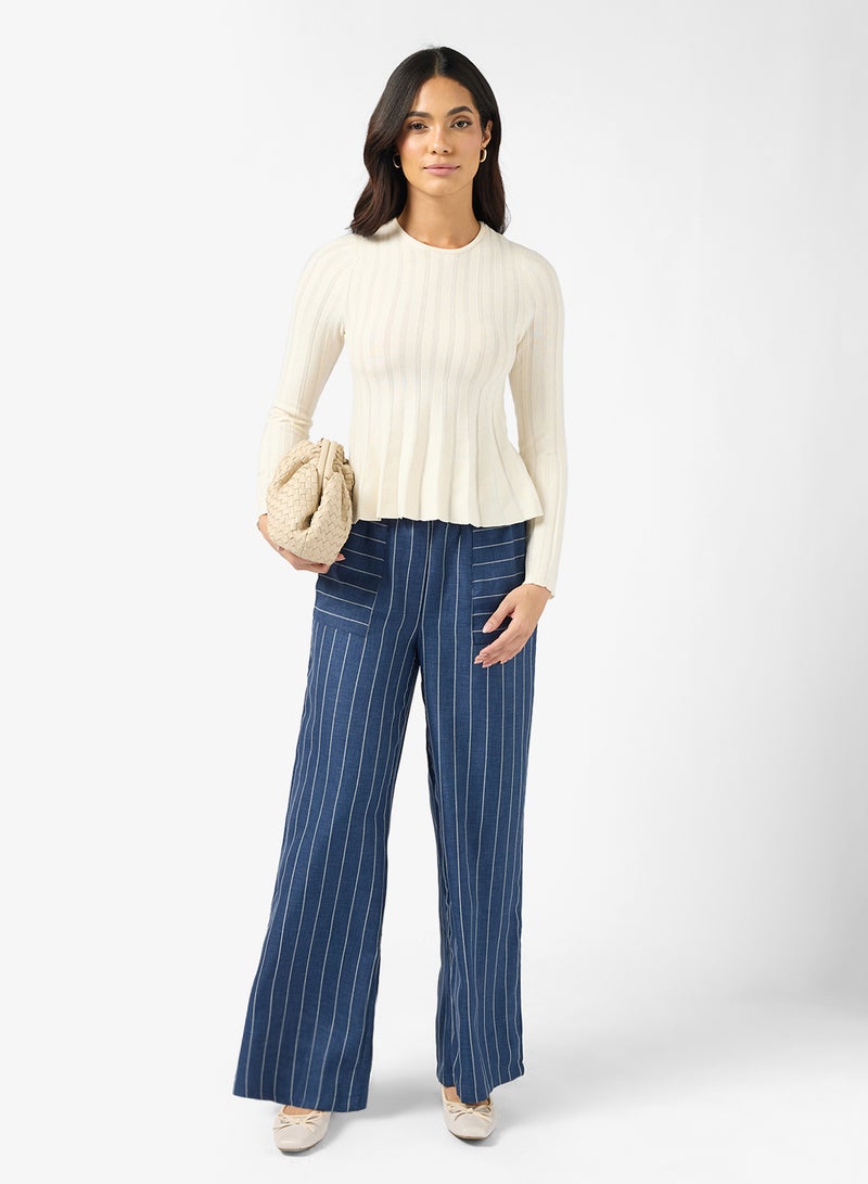 VERO MODA ODETTE NW WIDE TROUSERS - Image 1