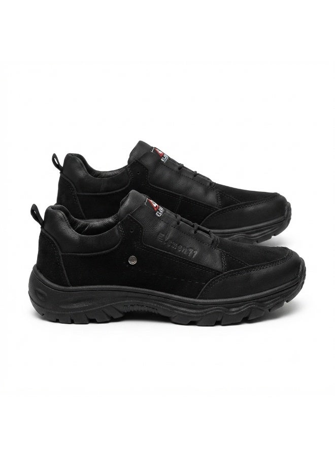 Men’S Casual Lace-Up Sneakers With Rugged Textured Sole – Practical Everyday Shoes For Walking, Work, Travel And Outings - Image 3
