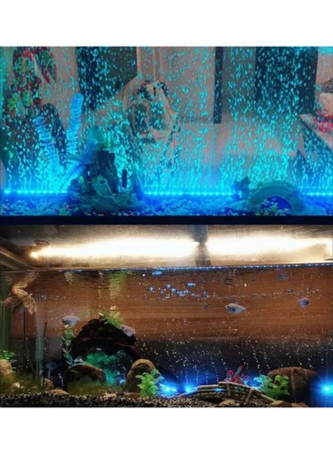 LED 7 Colors Change Aquarium Light Fish Bowl Submersible Light Air Bubble Lamp - Image 1