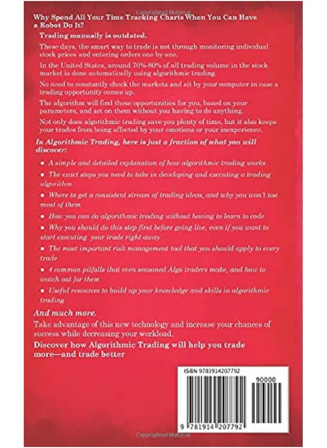 Muze Publishing Algorithmic Trading: Step-By-Step Guide to Develop Your Own Winning Trading Strategy Using Financial Machine Learning Without Having to Learn Code  - Image 2