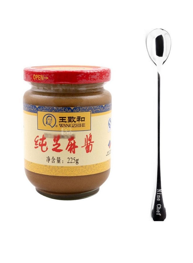 Wang Zhihe Pure Sesame Paste + Free one NineChef Spoon (1 Bottle) - Image 1