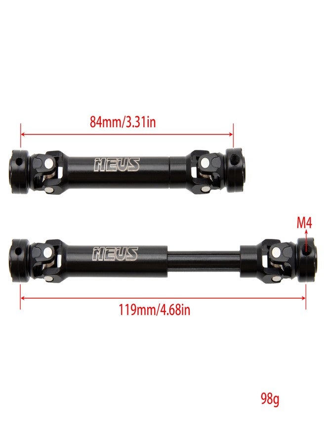 MEUS RACING MEUS RACNIG 2pcs SCX10 Driveshafts for 1/10 RC Crawler Axial SCX10/Tamiya CCO1/Redcat Gen8 etc.. (84mm) - Image 2
