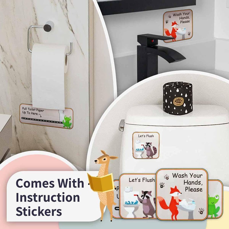 Putska Potty Training Chart with 35 Stickers, 3 Reminder Stickers and Crown for Toddlers Boys and Girls - Potty Training Rewards for Kids - Zoo Animal - Image 5