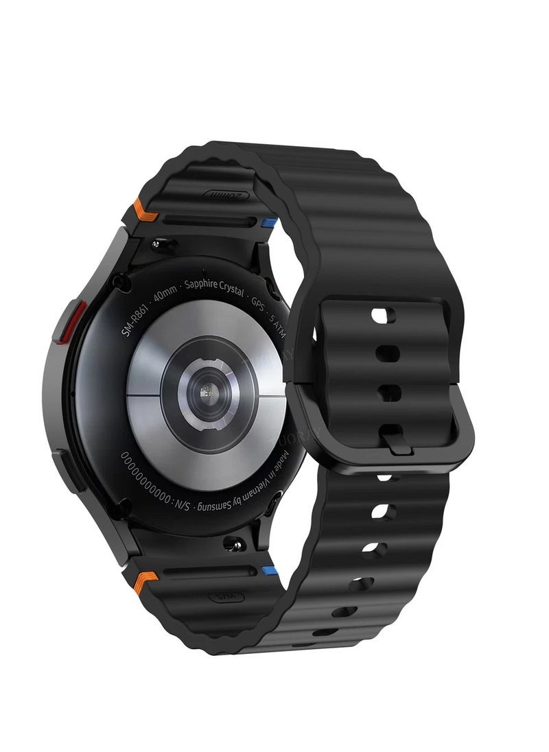 إلترازون Breathable Sport Loop Band for Samsung Galaxy Watch 4, 5, 6, 7 – Lightweight, Soft & Adjustable Nylon Strap – Quick Release, Skin-Friendly, Sweat-Resistant Replacement Sport Loop for Men & Women – Ideal for Workout & Daily Wear - Image 3