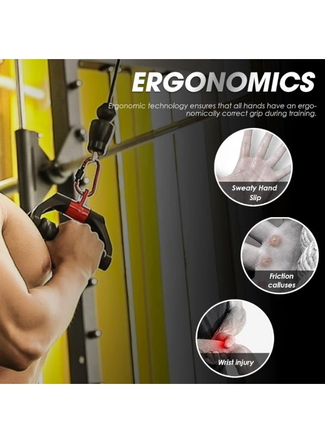 أوزيغالور ملحقات آلة الكابلات على شكل V للصالة الرياضية المنزلية، مقابض تمارين شديدة التحمل، أشرطة مقاومة، مقابض تمارين اليد - Image 4