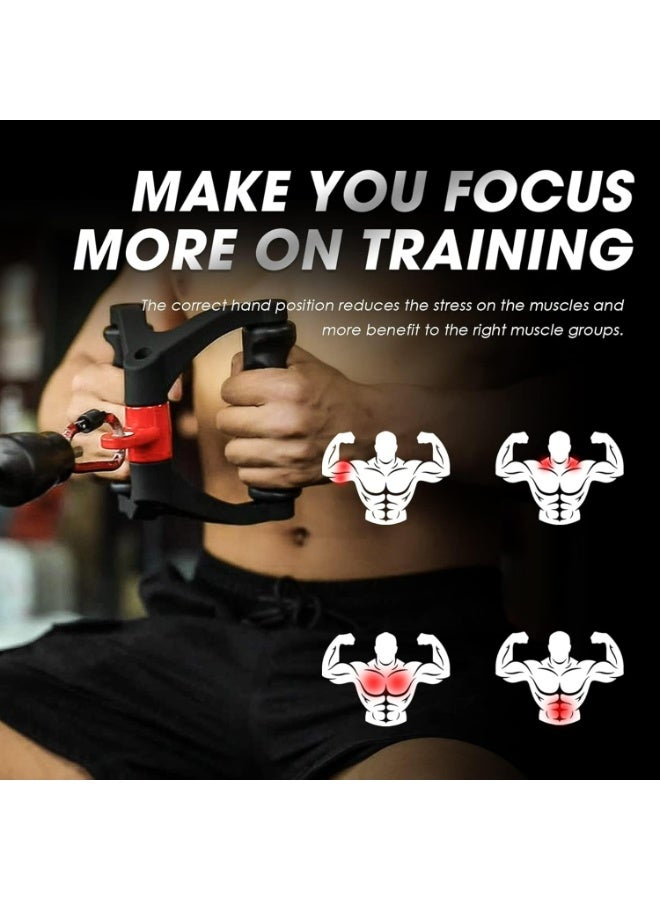 أوزيغالور ملحقات آلة الكابلات على شكل V للصالة الرياضية المنزلية، مقابض تمارين شديدة التحمل، أشرطة مقاومة، مقابض تمارين اليد - Image 5