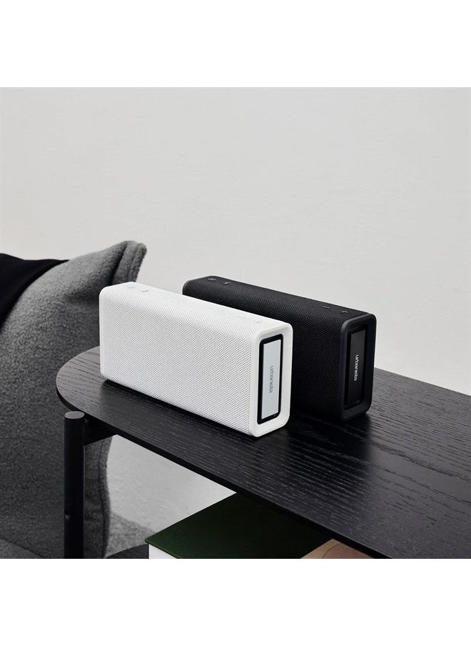 Urbanista Bluetooth 5.3 Speaker, Portable Wireless Speaker with Second System Pairing for Stereo Playback, 60H Playtime, IPX5 Water Resistant, USB C Charging, Brisbane Plus, Midnight Black  - Image 5