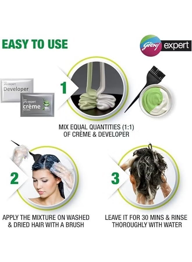 جودريج صبغة إكسبرت للشعر بقوام كريمي أسود 20ملليلتر - Image 2