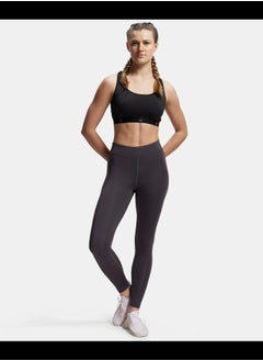 JOCKEY Jockey MW20 Women's Microfiber Elastane Stretch Performance Leggings with Broad Waistband and Stay Dry Technology  - Image 4
