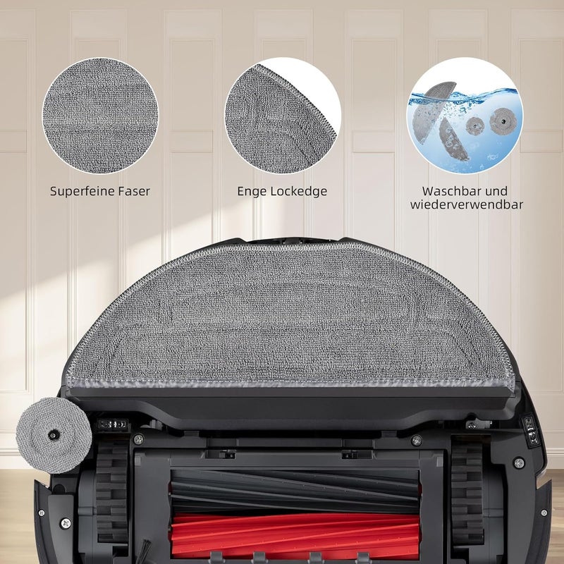 Alloytool Pack of 29 accessories for Roborock S8 MaxV Ultra robot vacuum cleaner, 2 main brushes, 6 dust bags, 4 wipes, 4 side wipers, 4 filters, 6 side brushes, 1 self-cleaning brush, 1 cleaning brush, 1 - Image 4