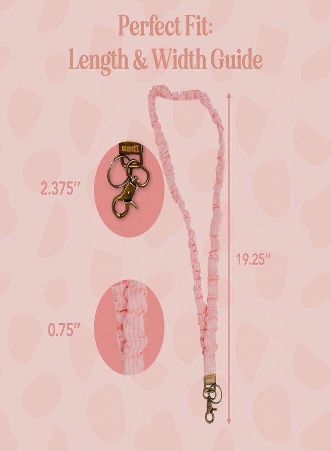 ANDI Neck Lanyard For Women - Scrunchie Cute Lanyard for Keys, Id Card Holder, Wallet - Aesthetic Long Lanyard (Lovely Stripes) - Image 4