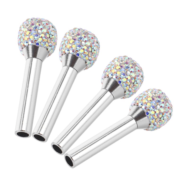 4pcs Car Door Lock Pin - Rhinestone Zinc Alloy Car Door Lock Knobs Vehicle Upgrades - Decorative Pull Pins For Suv Truck & Interior Accessories - Image 5
