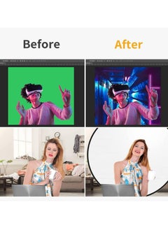 Generic 56in/142cm Green Screen Backdrop Photography Background Cloth for Game Live Chromakey Photos Video Studio Folding Reflector Backdrop  - Image 5