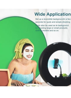 Generic 56in/142cm Green Screen Backdrop Photography Background Cloth for Game Live Chromakey Photos Video Studio Folding Reflector Backdrop  - Image 4