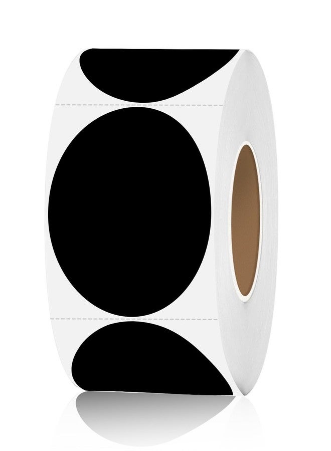 STARLIBOO Black Stickers, Dot Stickers 2 Inch, Black Circle Sticker, 350pcs Garage Sale Price Sticker, Round Dot Labels for Office, Classroom - Image 1