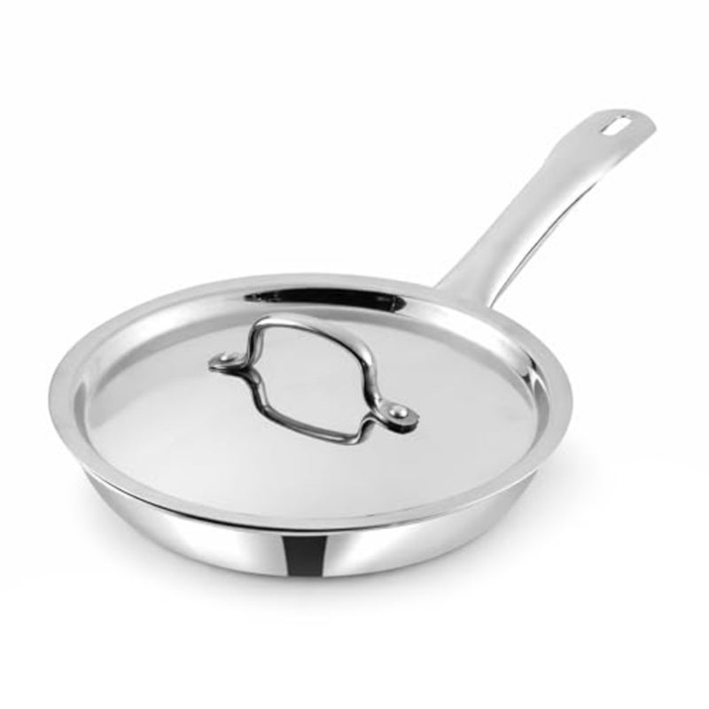 SMART TRIPLY FRYPAN WITH LID - iters 24 CM,VTF024, INDUCTION and GAS FRIENDLY, HEAVY BOTTOM COOKING POT, FRYING PAN - Image 1