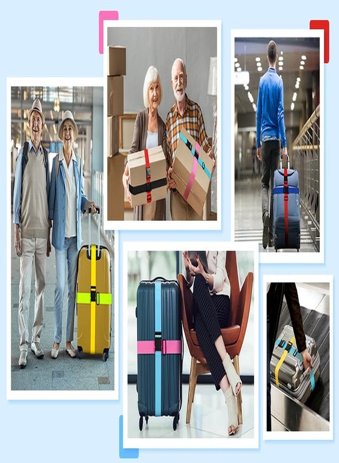 Dayish Luggage Strap for Suitcases, Straps Belts for Trolleys and All Kind of Luggages (2, Red) - Image 5