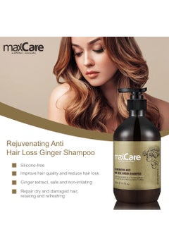 Maxcare Maxcare Ginger Power Anti Hair Loss Shampoo 500ml – Rejuvenating Herbal Formula for Stronger, Fuller Hair  - Image 3