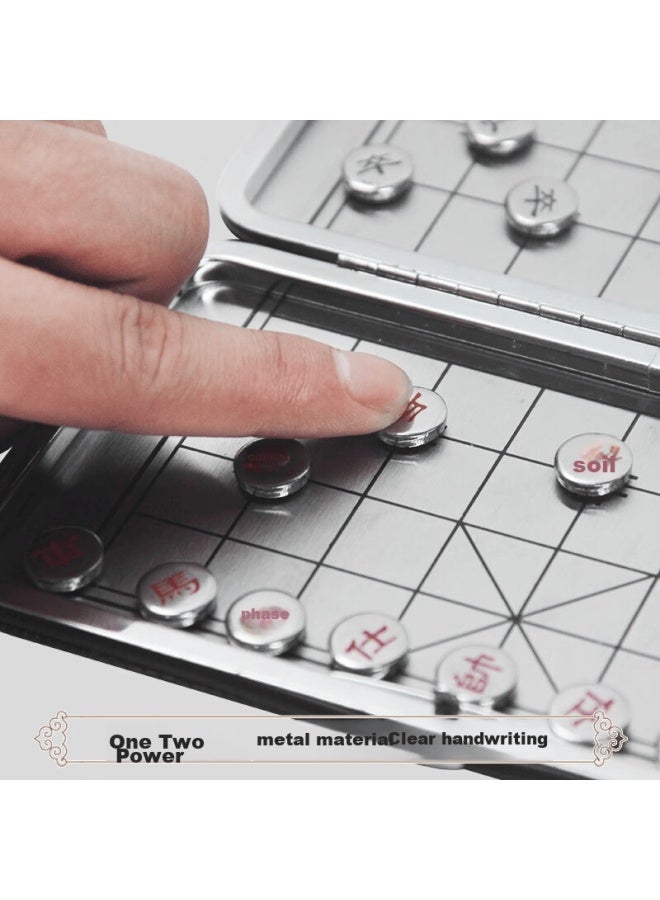Murcia Chinese Chess, Foldable Magnetic Mini Portable Magnetic Chess Pieces And Board, Elementary School Students' Chinese Chess, Children's Game For Camping - Image 2