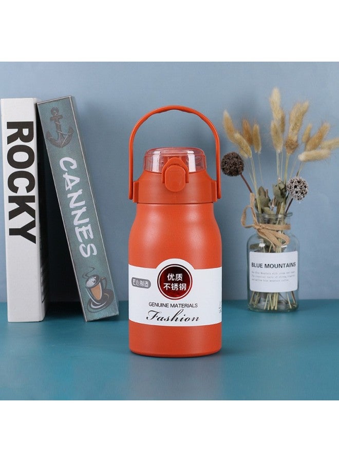 316 Stainless Steel Vacuum Double-layer Thermos Cup Portable Outdoor Sports Water Bottle With Portable Simple Bouncing Travel Pot