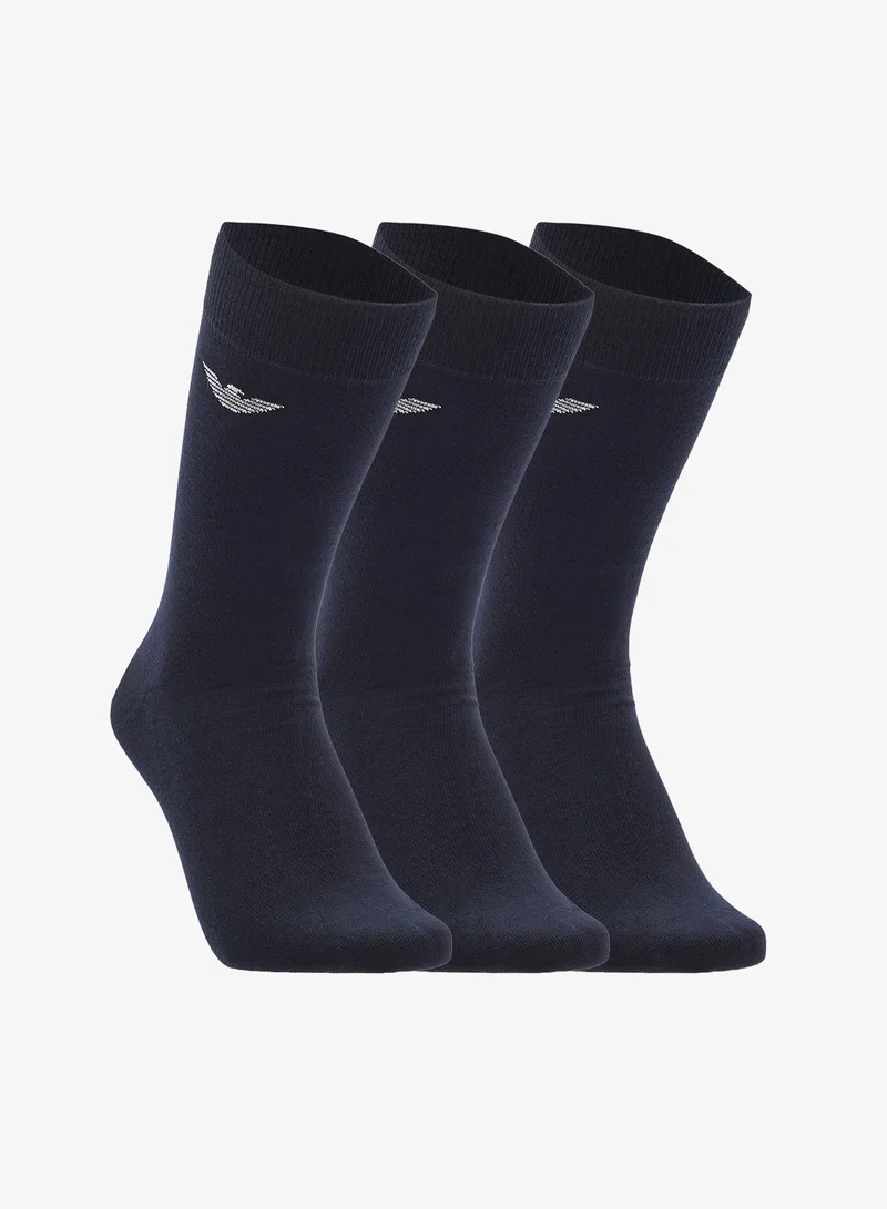 3 Pack Of Logo Crew Socks