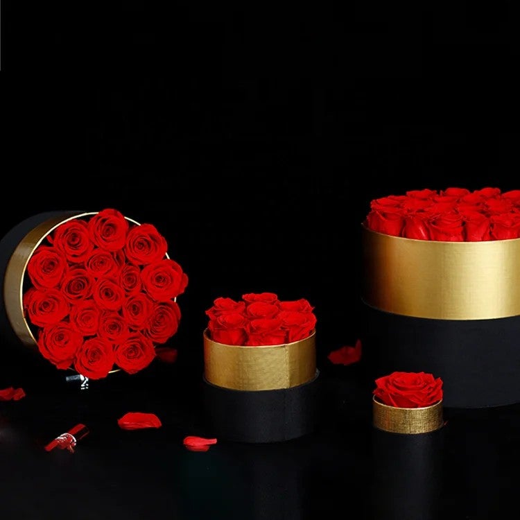 Y&D Valentine's Day Eternal Rose Dried Flower Hug Bucket - Real Red Roses in Bucket Vase - Teacher's Gift - Image 5