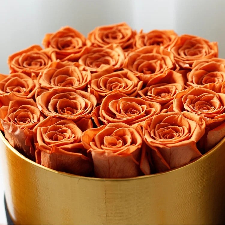 Y&D Valentine's Day Eternal Rose Dried Flower Hug Bucket - Real Red Roses in Bucket Vase - Teacher's Gift - Image 3