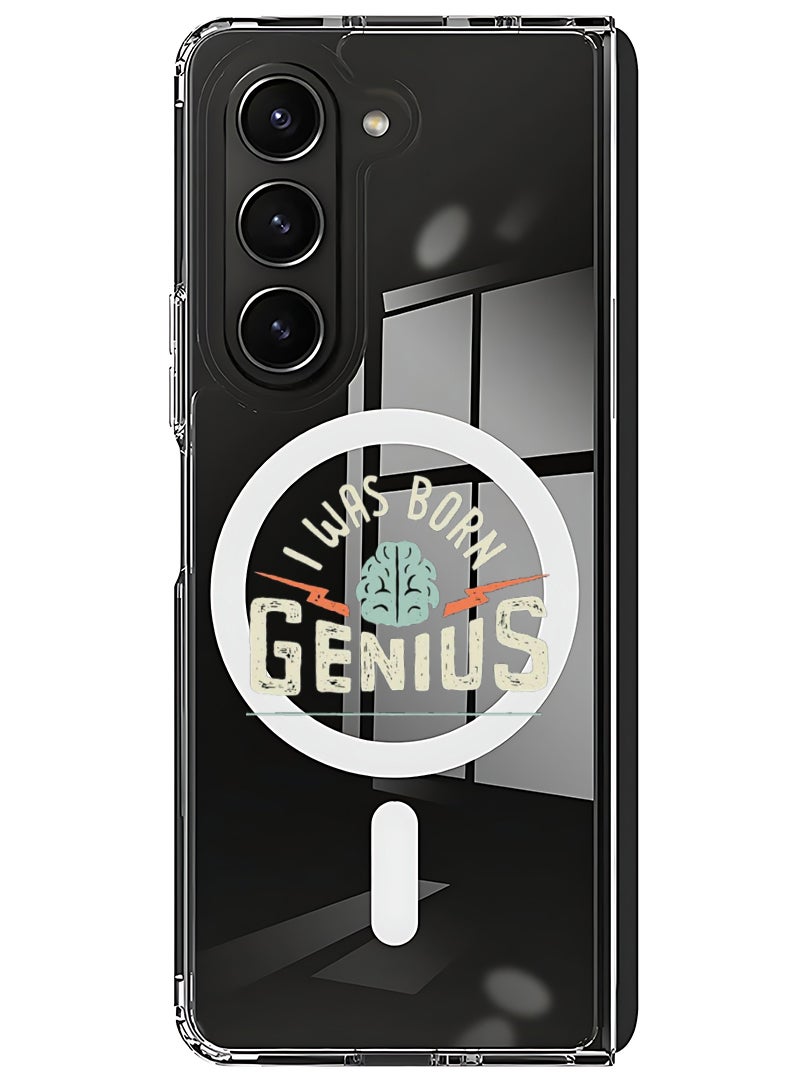 Theodor Magnetic Case for Samsung Galaxy Z Fold 6 Compatible with MagSafe Wireless Charging, Shockproof Phone Bumper Cover Born Genius - Image 1