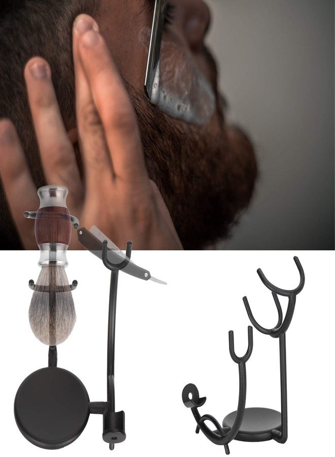 Betued Professional Shaving Brush Holder, Universal Shaving Stand, Shaving Brush Stand, Razor And Brush Stand, Metal Safety Beard Brush Holder For Men Safety Razor Face Care - Image 2