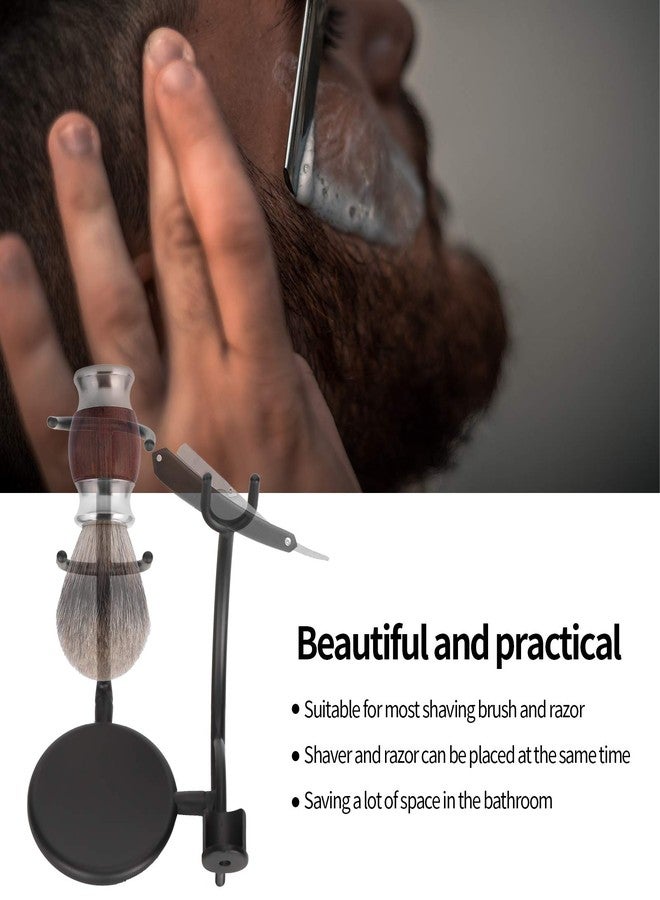 Betued Professional Shaving Brush Holder, Universal Shaving Stand, Shaving Brush Stand, Razor And Brush Stand, Metal Safety Beard Brush Holder For Men Safety Razor Face Care - Image 4