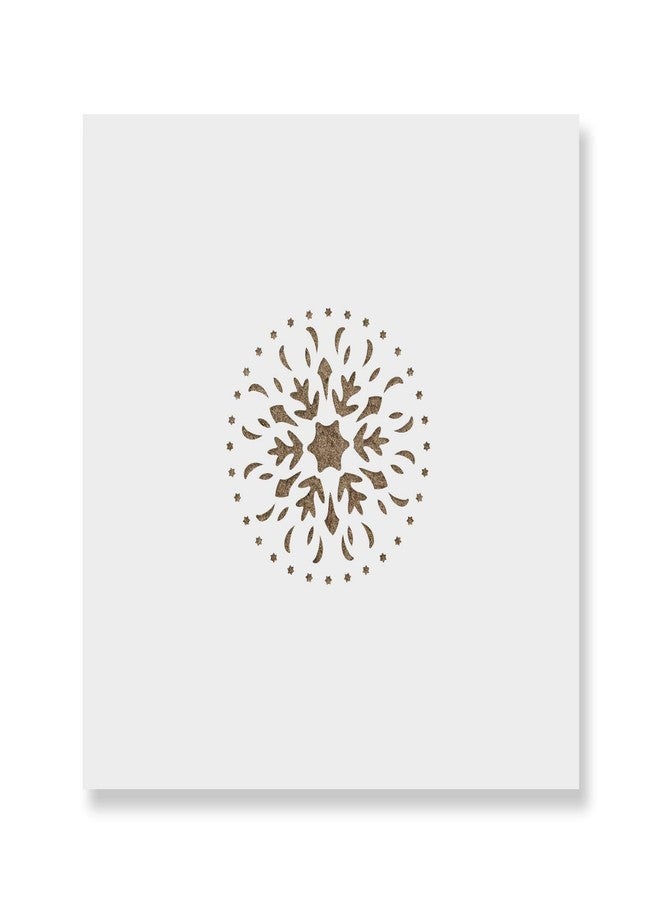 Stencil Revolution استنسل زينة عيد الميلاد على شكل ندفة ثلجية - استنسلات قابلة لإعادة الاستخدام للرسم - اصنع بنفسك زينة عيد الميلاد على شكل ندفة ثلجية لتزيين منزلك - Image 1