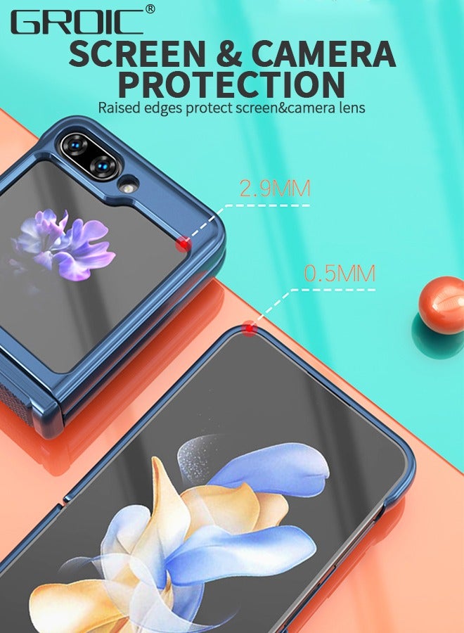 GROIC For Samsung Galaxy Z Flip 5 Case, Z Flip 5 Case with Kickstand, Built-in 360°Rotate Ring Stand Magnetic Phone Cover,Hinge Protection Phone Shell - Image 5