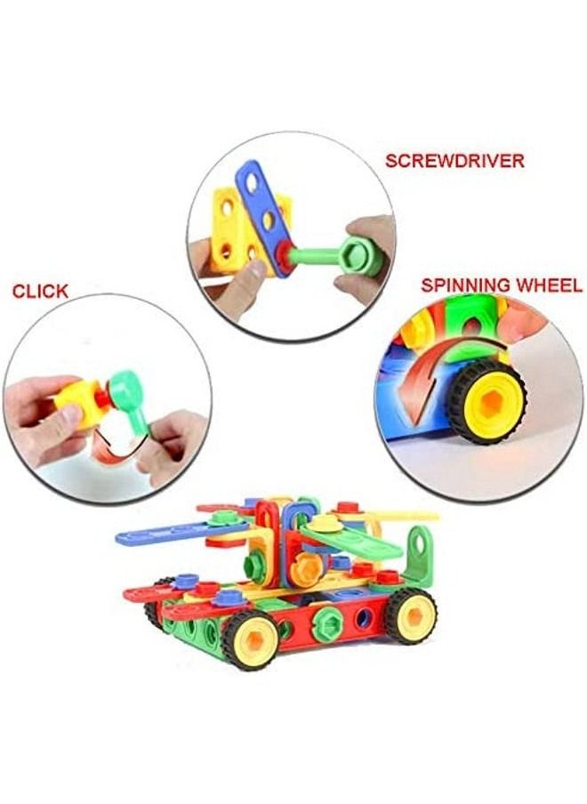 Cordova - Geometry Building Block Set STEM Toys, 85 Piece Building Toys Educational Toys for Boys and Girls Ages 3 4 5 6 7 8 9 10 Year Old Construction Building Blocks Toy with Storage Box - Image 1