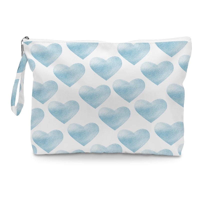 Fokongna Heart Wet Bag For Swimsuit Travel Makeup Bag Waterproof Large Capacity for Women Girls Mom Sister Friends Boho Heart Romantic Gifts - Image 2
