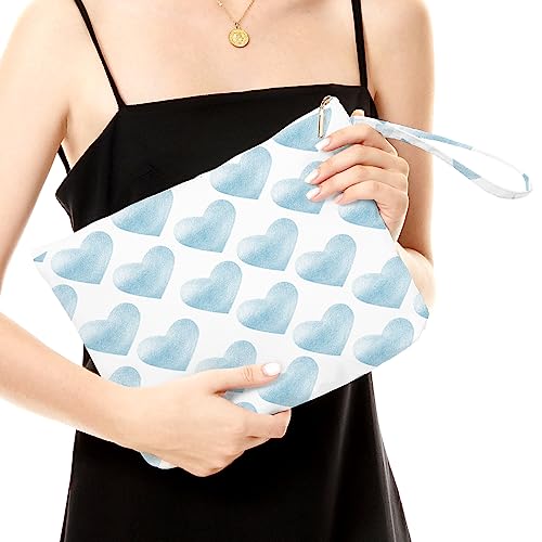 Fokongna Heart Wet Bag For Swimsuit Travel Makeup Bag Waterproof Large Capacity for Women Girls Mom Sister Friends Boho Heart Romantic Gifts - Image 3
