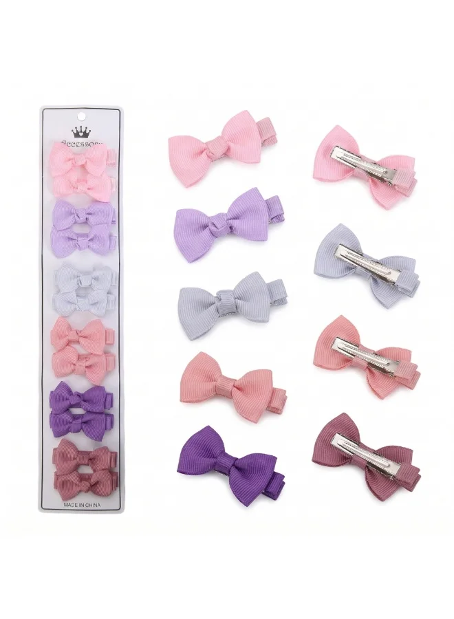 بامبيميسي Pastel Dreams Grosgrain Bow Clip Set (12-Piece)