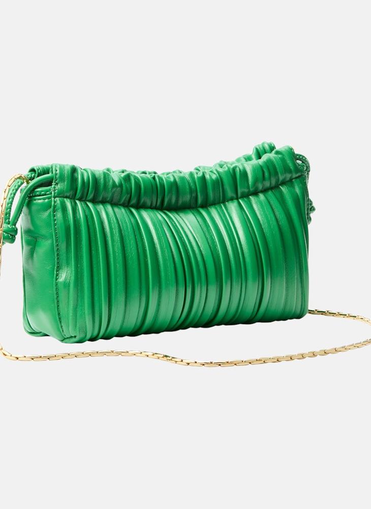 Causal Drawstring Plisse Crossbody