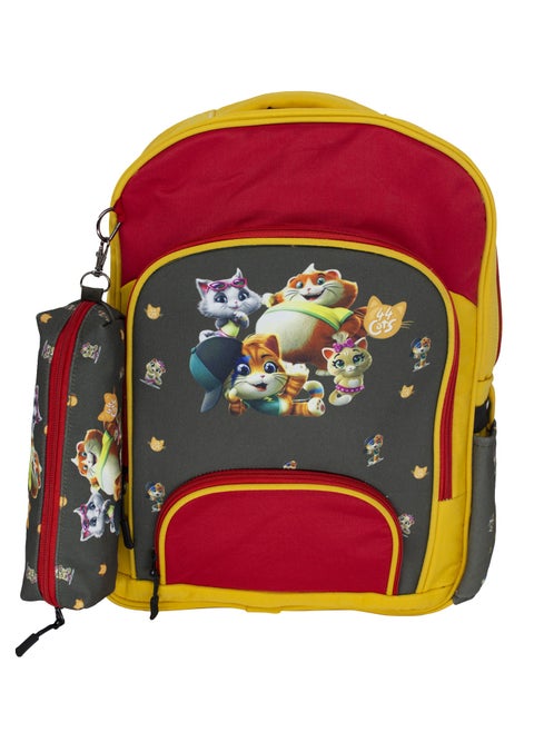 School backpack model 11 44 cats