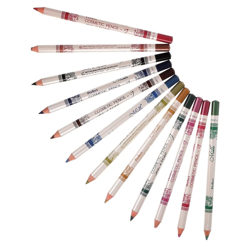 Angoily 12pcs Colorful Eyeliner Set Makeup Pens for Eye Lip and Eyebrow Definition Smooth Application for Day Wear - Image 1