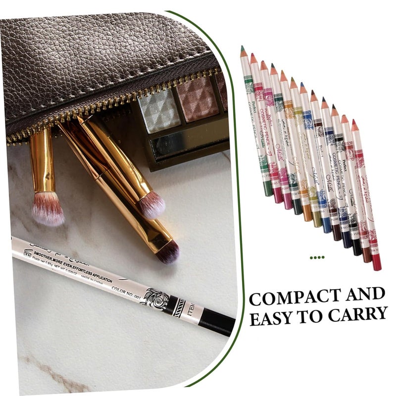Angoily 12pcs Colorful Eyeliner Set Makeup Pens for Eye Lip and Eyebrow Definition Smooth Application for Day Wear - Image 4