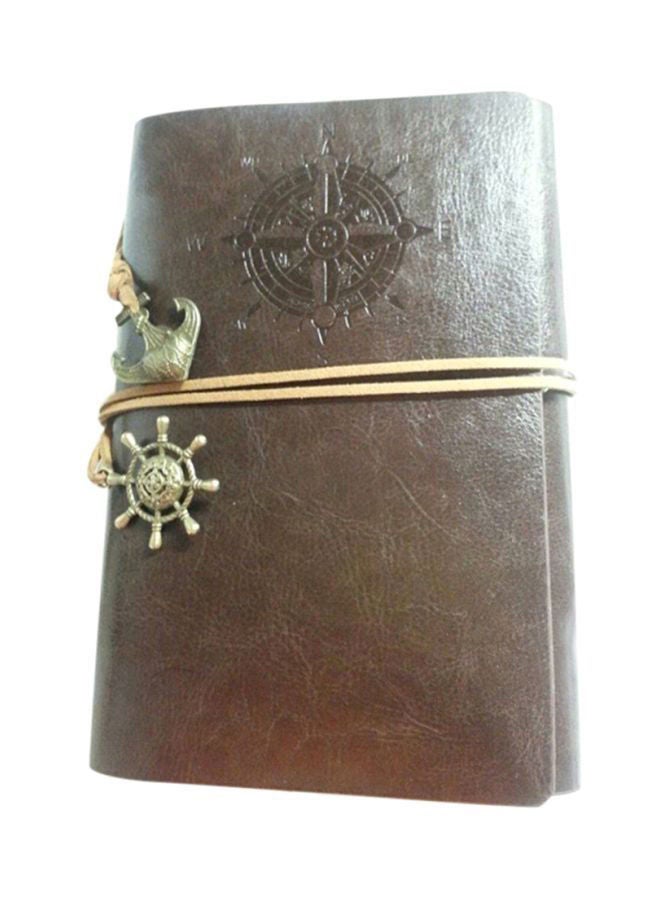 نيبمينينت دفتر ملاحظات كلاسيكي بتجليد حلقات معدنية بني - Image 4