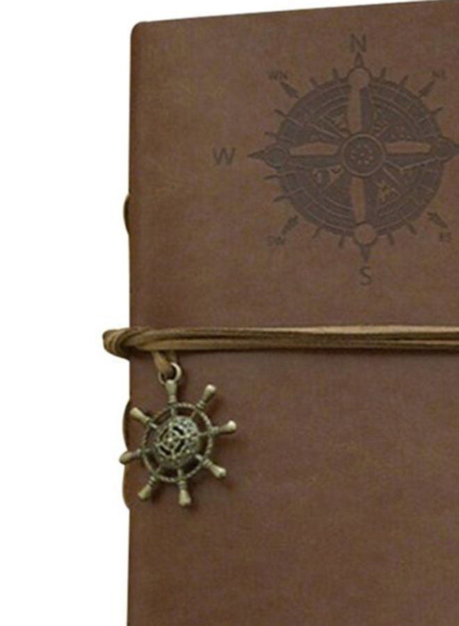 نيبمينينت دفتر ملاحظات كلاسيكي بتجليد حلقات معدنية بني - Image 2