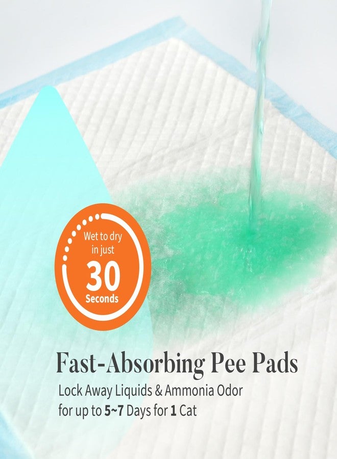 Amorstra 40 Count Cat Litter Pads for Tidy Cats Breeze System, Thickened Cat Pad Refills for Litter Box, Super Absorbent Pee Pad, Odor Control & Leak-Proof, 16.9x11.4 Inch Unscented - Image 2