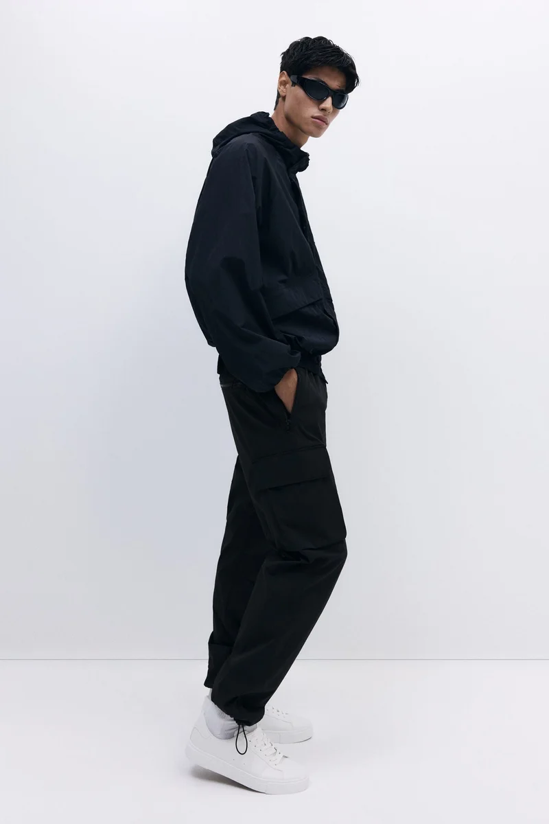 H&M Regular Fit Nylon cargo trousers