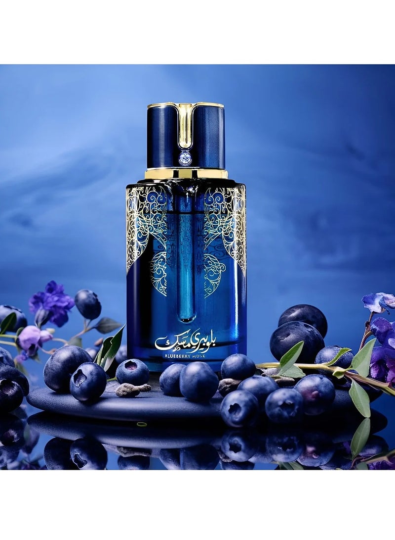My Perfumes BLUEBERRY MUSK from ARABIYAT PRESTIGE Premium Musk Collection Eau De Parfum for Men and Women 100ml - Image 3