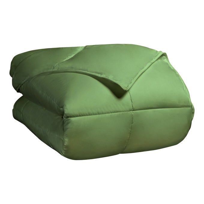 CLASSIC ALLSEASON REVERSIBLE DOWN ALTERNATIVE COMFORTER COMFY FLUFFY COZY LIGHTWEIGHT DECORATIVE DUVET INSERT PLUSH OVERSIZED BEDDING ESSENTIAL BOX QUILT DESIGN KING TERRACE GREEN
