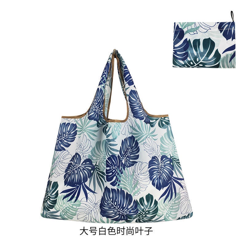 Supermarket Environmental Bag Shopping Bag Large Capacity Foldable Portable Shoulder Bag Waterproof Portable Shopping Cloth Bag Storage Bag - Image 1