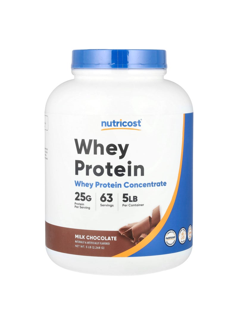 Whey Protein Concentrate, Milk Chocolate, 5 lb (2,268 g)