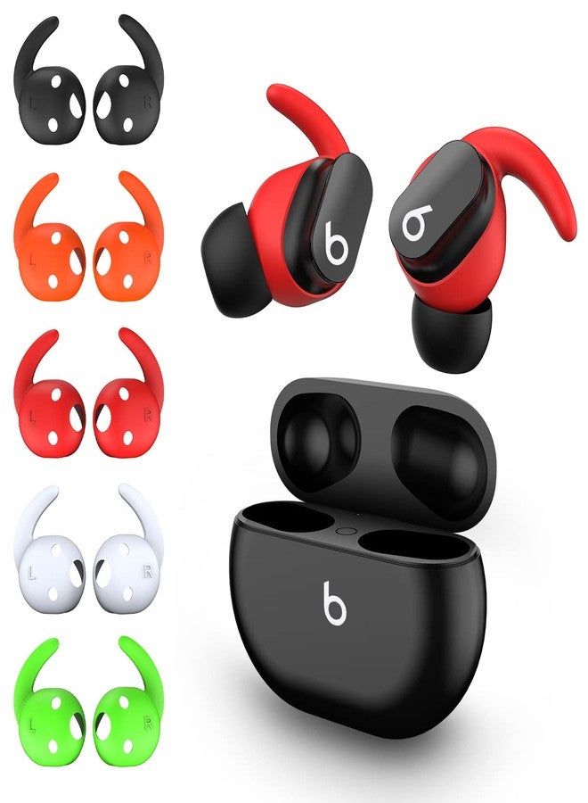TOLUOHU 5 Pairs Compatible for Beats Studio Buds Ear Hooks, Soft Silicone Sport Anti Slip Studio Buds Ear Covers Accessories [NOT Fit in Case] - 5 Color - Image 1